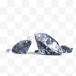 3d立体光泽钻石元素