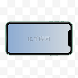 横切苹果图片_iPhone11模型横屏