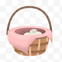 粉色装图片_装着鸡蛋的木篮子