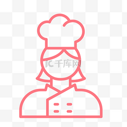 厨师头像图片_扁平化厨师