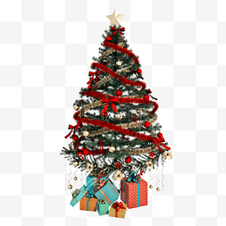 圣诞节图片_仿真圣诞装饰树png图