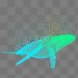 点状状图片_鲸鱼科技动物智能魔幻数据光点状