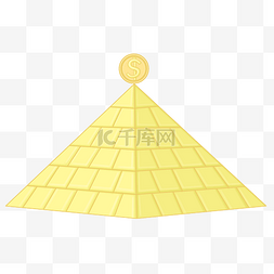 创意金币金字塔