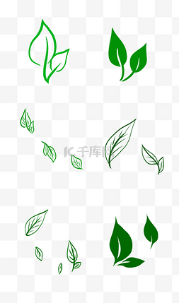 线描茶叶图片_线描茶叶