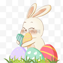 复活节节日兔子彩蛋