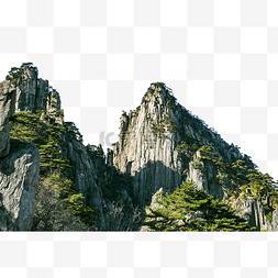 黄山风景图片_险峻的山峰