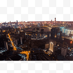 城市大气城市图片_武汉城市夜景大气航拍