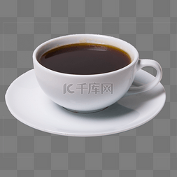 白色圆弧咖啡杯子元素
