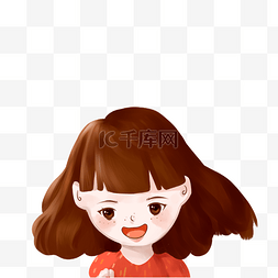 靓丽图片_卡通小女孩免抠图