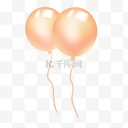 橙黄色气球图片_橙黄色气球