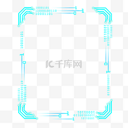 蓝色边框图片_蓝色的装饰边框