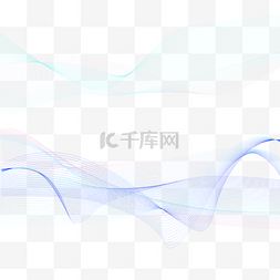 不规则渐变科技线条