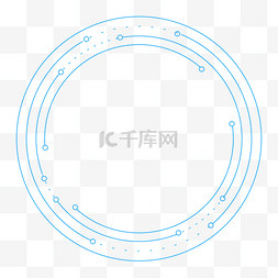 科技蓝色线圈