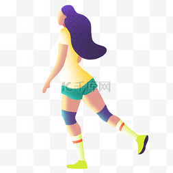 彩色体育图片_彩色创意体育跑步锻炼元素