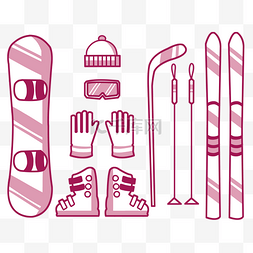 滑雪装备服饰配饰套图