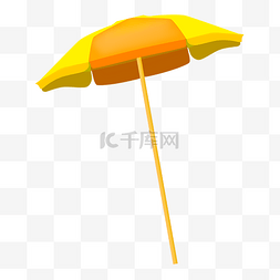 夏季元素太阳伞遮阳伞海边度假大