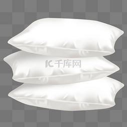 白模枕头图片_家纺枕头