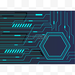 电路背景图片_电路芯片科技之光