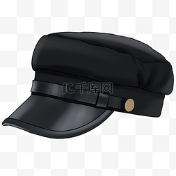 时尚鸭舌帽图片_父亲节男士黑色遮阳帽