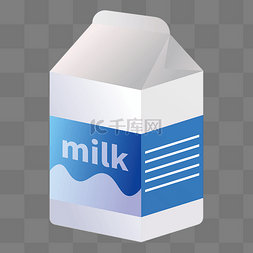 食品类牛奶盒素材