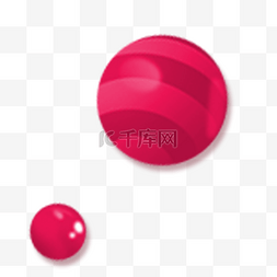 红色球体