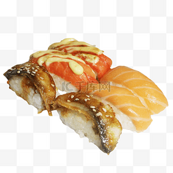 蟹柳三文鱼鳗鱼寿司组合