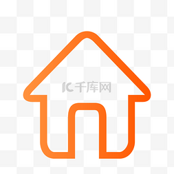 剪刀手icon图片_红色的房子免抠图