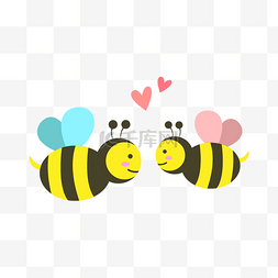 蜜蜂采蜜动图图片_可爱的小蜜蜂
