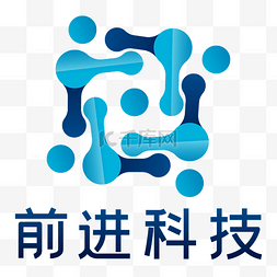 蓝色科技LOGO