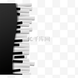创意钢琴图片_创意钢琴剪纸风钢琴键