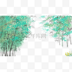 古风植物竹林