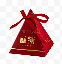婚礼图片_喜庆婚庆婚礼喜糖盒三角糖盒