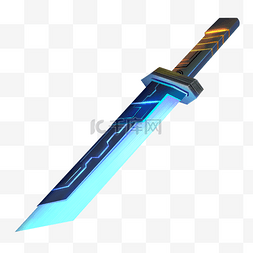 游戏刀剑图片_蓝色游戏刀剑