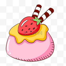 草莓蛋糕糕点