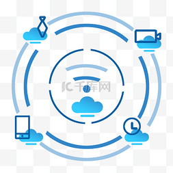 网络图标图片_云服务图标互联网