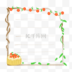 可爱的小边框图片_可爱水果蛋糕边框