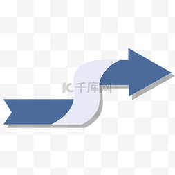 标题横幅矢量图片_蓝色矢量飘带丝带标题