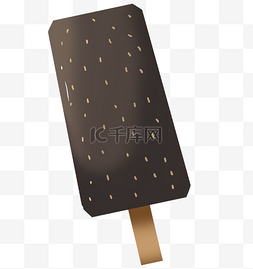 巧克力冰棒图片_黑色巧克力冰棒