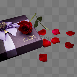 礼品和情人节玫瑰