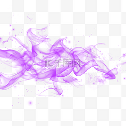 紫色漂浮颗粒烟雾