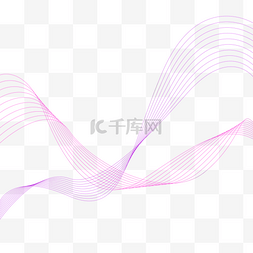 不规则图形波浪线条边框紫色