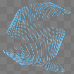 螺旋科技图片_科技智能魔幻数据点状线几何体放