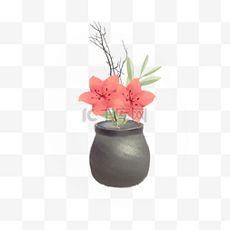 室内场景图片_创意花卉花瓶摆件