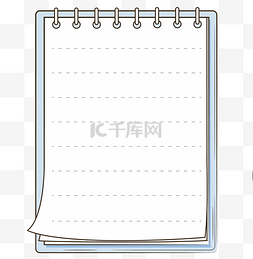 空白笔记图片_线描笔记本边框