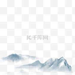 山坡山峰图片_灰色的山峰免抠图