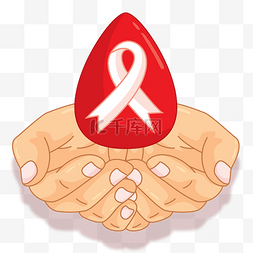 卡通血滴图片_关注艾滋病