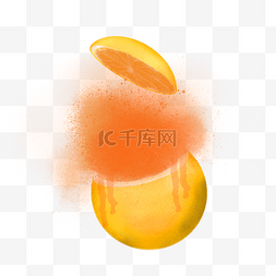 橙子橙汁创意飞起广告宣传