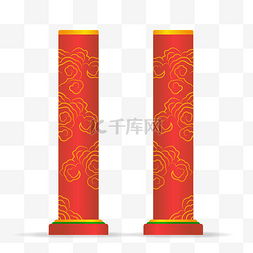 欧美柱子图片_红色的柱子