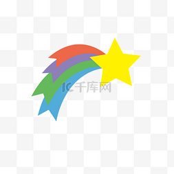 扁平化彩虹色标签徽章