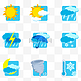 天气预报图标矢量图